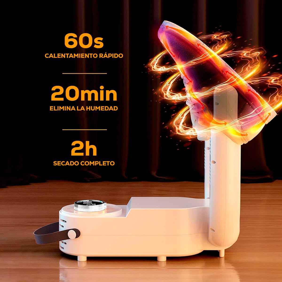 DRYZAP™ – SECADORA RÁPIDA DE CALZADO CON TEMPORIZADOR INTELIGENTE (200W)
